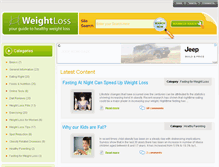 Tablet Screenshot of 101weightloss.com